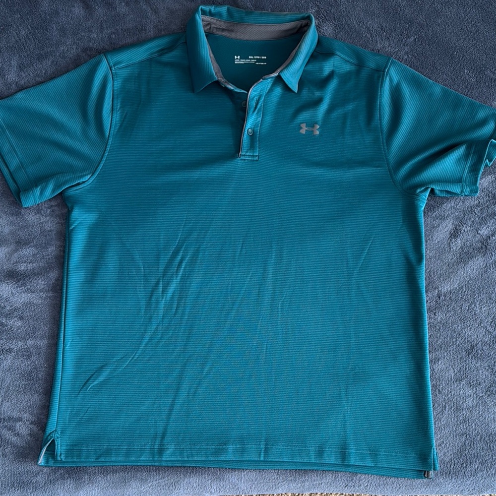 Under Armour Men's Teal Polo Shirt